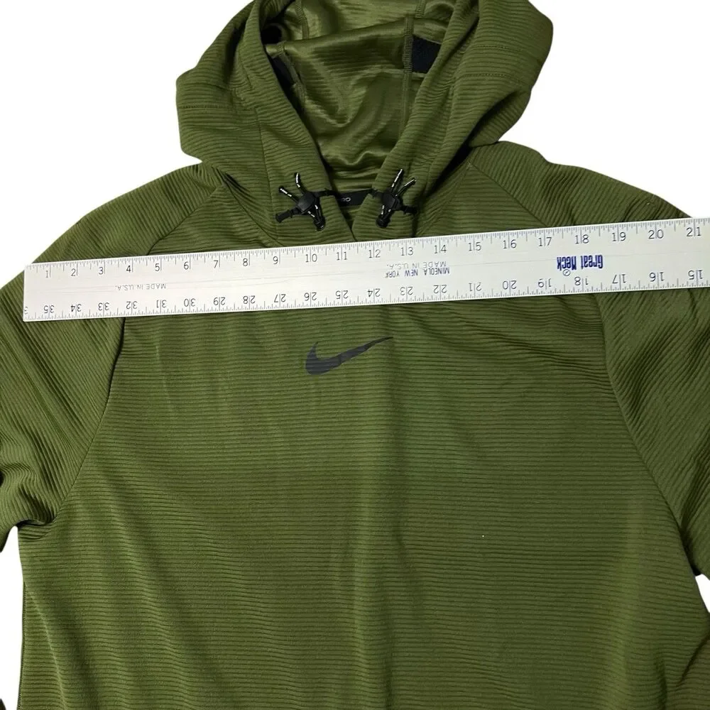 Nike PRO Shirt Mens M Green Dri Fit Training Pullover Tech Activewear DM5889-226
